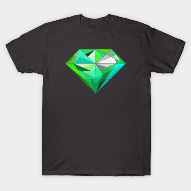 pretty emerald diamond T-Shirt by prettyguardianstudio